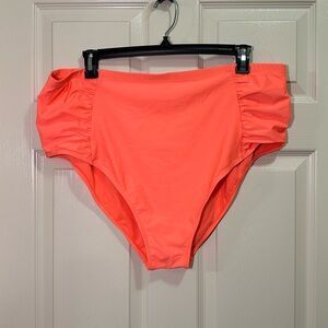 Old Navy High Waisted Swim Bottoms Plus Size 3X Coral